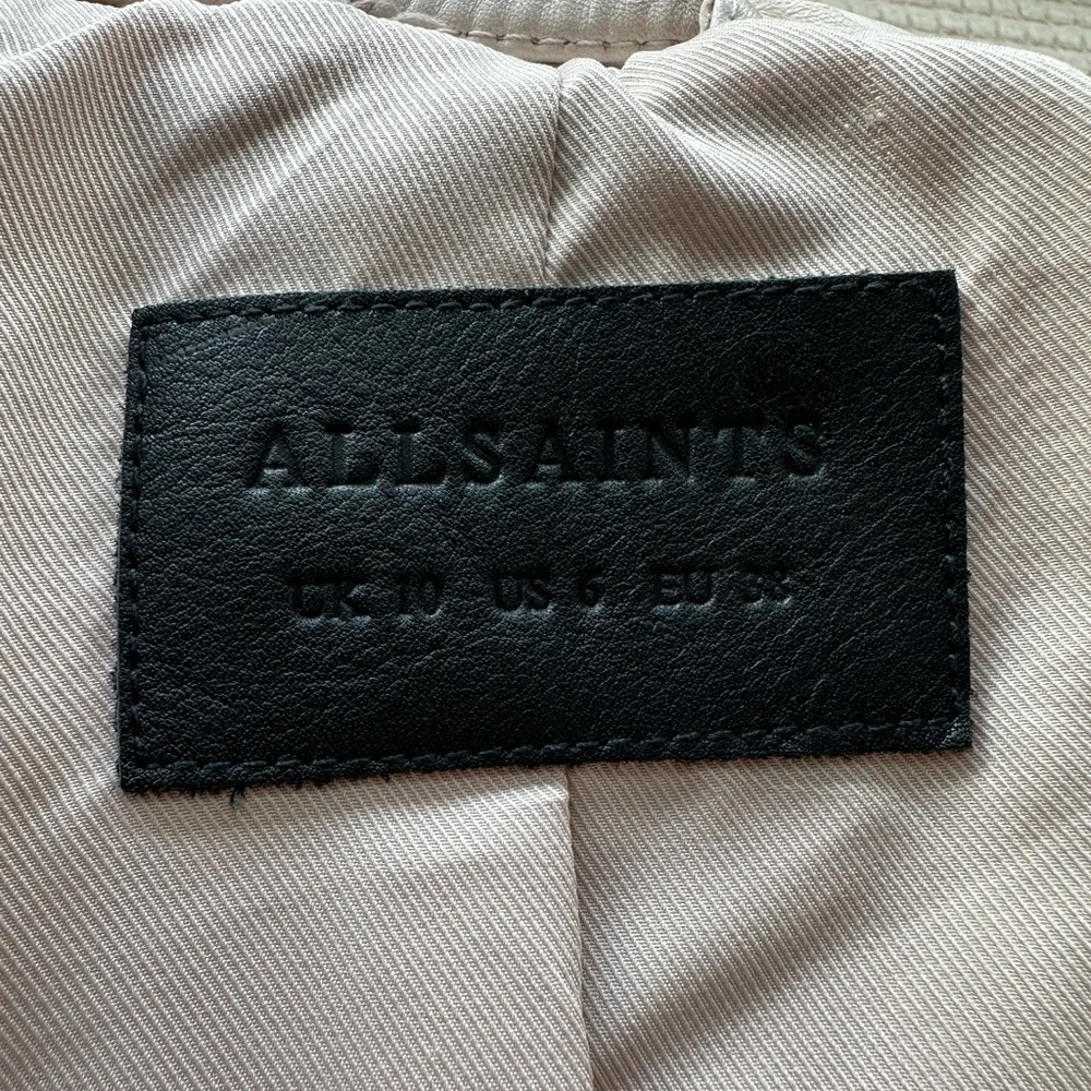 New! ALL SAINTS Leather Jacket - Picture 6 of 8